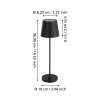 Lámparas Eglo CABOZO Lámparas de mesa LED Negro