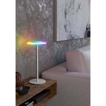 Lámparas Eglo TREPELLA Lámparas de mesa LED Blanca, Mando a distancia, Cambia de color