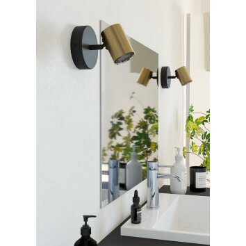 Lámparas Eglo EGLO Spot techo, Apliques Latón, Negro