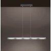 Leuchten Direkt LOLAsmart-NELE Lámpara Colgante LED Níquel-mate, 5 luces, Mando a distancia, Cambia de color