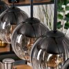 Koyoto Lámparas suspendidas, Luminarias esféricas, Lámparas colgantes Crudo, Negro, 5 luces