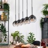 Koyoto Lámparas suspendidas, Luminarias esféricas, Lámparas colgantes Crudo, Negro, 5 luces