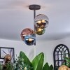 Chehalis Plafones, Luminarias esféricas 33 cm Azul, Cromo, Verde, Color cobre, Ahumado, 4 luces
