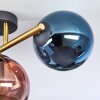 Gastor Plafones, Luminarias esféricas dorado, Negro, 3 luces