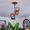 Chehalis Plafones, Luminarias esféricas 27 cm Azul, Cromo, Verde, Color cobre, Ahumado, 4 luces