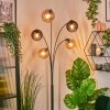 Koyoto Luminarias esféricas, Lámpara de pie Colores ámbar, Ahumado, 5 luces
