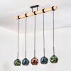 Ripoll Lámparas suspendidas, Luminarias esféricas, Lámparas colgantes Crudo, Negro, 5 luces