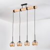 Koyoto Lámparas suspendidas, Luminarias esféricas, Lámparas colgantes Crudo, Negro, 4 luces