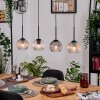 Koyoto Lámparas suspendidas, Luminarias esféricas, Lámparas colgantes Crudo, Negro, 4 luces