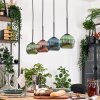 Koyoto Lámparas suspendidas, Luminarias esféricas, Lámparas colgantes Crudo, Negro, 4 luces