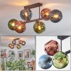 Koyoto Plafones, Luminarias esféricas Azul, Verde, Color cobre, 6 luces