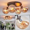 Gastor Plafones, Luminarias esféricas Colores ámbar, 4 luces