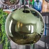 Koyoto Lámparas suspendidas, Luminarias esféricas, Lámparas colgantes Azul, Cromo, Verde, Color cobre, Ahumado, 5 luces