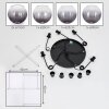 Koyoto Lámparas suspendidas, Luminarias esféricas, Lámparas colgantes Transparente, Ahumado, 5 luces