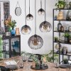 Koyoto Lámparas suspendidas, Luminarias esféricas, Lámparas colgantes Transparente, Ahumado, 5 luces