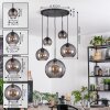 Koyoto Lámparas suspendidas, Luminarias esféricas, Lámparas colgantes Ahumado, 5 luces
