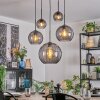 Koyoto Lámparas suspendidas, Luminarias esféricas, Lámparas colgantes Ahumado, 5 luces