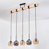 Ripoll Lámparas suspendidas, Luminarias esféricas, Lámparas colgantes Crudo, Negro, 5 luces