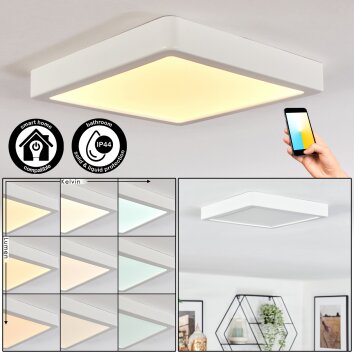 Finsrud Lámpara de baño, Plafones, Panel LED Blanca, 1 luz Finsrud Lámpara de baño, Plafones, Panel LED Blanca, 1 luz