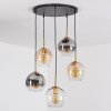 Koyoto Lámparas suspendidas, Luminarias esféricas, Lámparas colgantes dorado, Negro, 5 luces