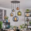 Koyoto Lámparas suspendidas, Luminarias esféricas, Lámparas colgantes Azul, Cromo, Verde, Color cobre, Ahumado, 5 luces