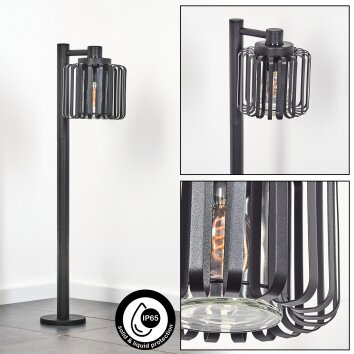 Horil Iluminación exterior, Iluminación de caminos Negro, 1 luz