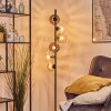 Koyoto Luminarias esféricas, Lámpara de pie Colores ámbar, Transparente, Ahumado, 6 luces