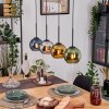 Koyoto Lámparas suspendidas, Luminarias esféricas, Lámparas colgantes Crudo, Negro, 4 luces