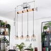 Koyoto Lámparas suspendidas, Luminarias esféricas, Lámparas colgantes Crudo, Negro, 4 luces