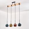Ripoll Lámparas suspendidas, Luminarias esféricas, Lámparas colgantes Crudo, Negro, 4 luces