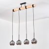 Ripoll Lámparas suspendidas, Luminarias esféricas, Lámparas colgantes Crudo, Negro, 4 luces