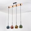 Ripoll Lámparas suspendidas, Luminarias esféricas, Lámparas colgantes Crudo, Negro, 4 luces