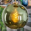 Koyoto Lámparas suspendidas, Luminarias esféricas, Lámparas colgantes dorado, Negro, 5 luces