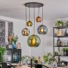 Koyoto Lámparas suspendidas, Luminarias esféricas, Lámparas colgantes dorado, Negro, 5 luces