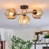 Ripoll Plafones, Luminarias esféricas dorado, Negro, 3 luces
