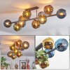 Koyoto Plafones, Luminarias esféricas Azul, dorado, Verde, 10 luces