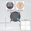Koyoto Plafones, Luminarias esféricas Colores ámbar, Ahumado, 4 luces