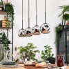 Ripoll Lámparas suspendidas, Luminarias esféricas, Lámparas colgantes Crudo, Negro, 4 luces