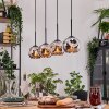 Ripoll Lámparas suspendidas, Luminarias esféricas, Lámparas colgantes Crudo, Negro, 4 luces