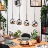 Ripoll Lámparas suspendidas, Luminarias esféricas, Lámparas colgantes Crudo, Negro, 4 luces