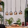Ripoll Lámparas suspendidas, Luminarias esféricas, Lámparas colgantes Crudo, Negro, 4 luces