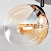 Gastor Plafones, Luminarias esféricas Colores ámbar, Transparente, Ahumado, 4 luces