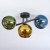 Koyoto Plafones, Luminarias esféricas Azul, dorado, Verde, 3 luces