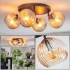 Koyoto Plafones, Luminarias esféricas Colores ámbar, 4 luces