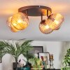 Koyoto Plafones, Luminarias esféricas Colores ámbar, 4 luces