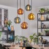 Ripoll Lámparas suspendidas, Luminarias esféricas, Lámparas colgantes dorado, Negro, 5 luces