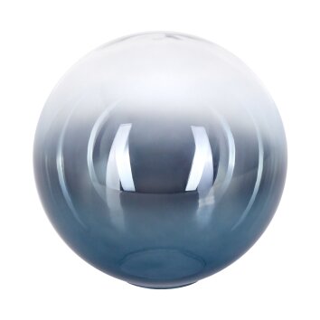 Pantalla de lámpara de cristal  Gastor Vidrio de recambio, Pieza de repuesto 15 cm Azul, Transparente