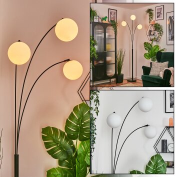 Gastor Luminarias esféricas, Lámpara de pie Blanca, 3 luces