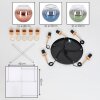 Koyoto Lámparas suspendidas, Luminarias esféricas, Lámparas colgantes dorado, Negro, 5 luces