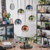 Koyoto Lámparas suspendidas, Luminarias esféricas, Lámparas colgantes dorado, Negro, 5 luces